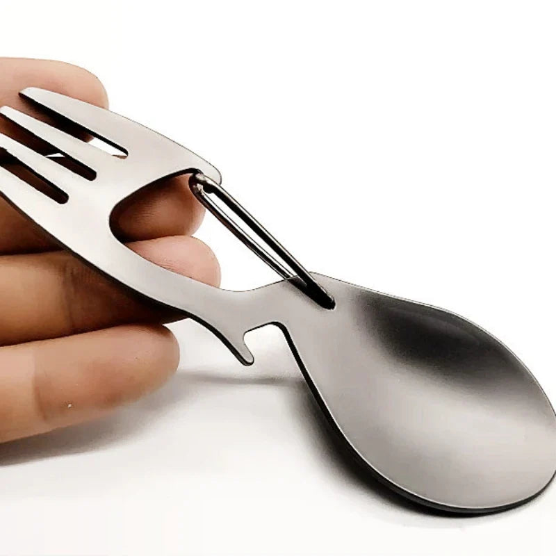 Titanium Spork – Lightweight Camping Fork & Spoon Utensil