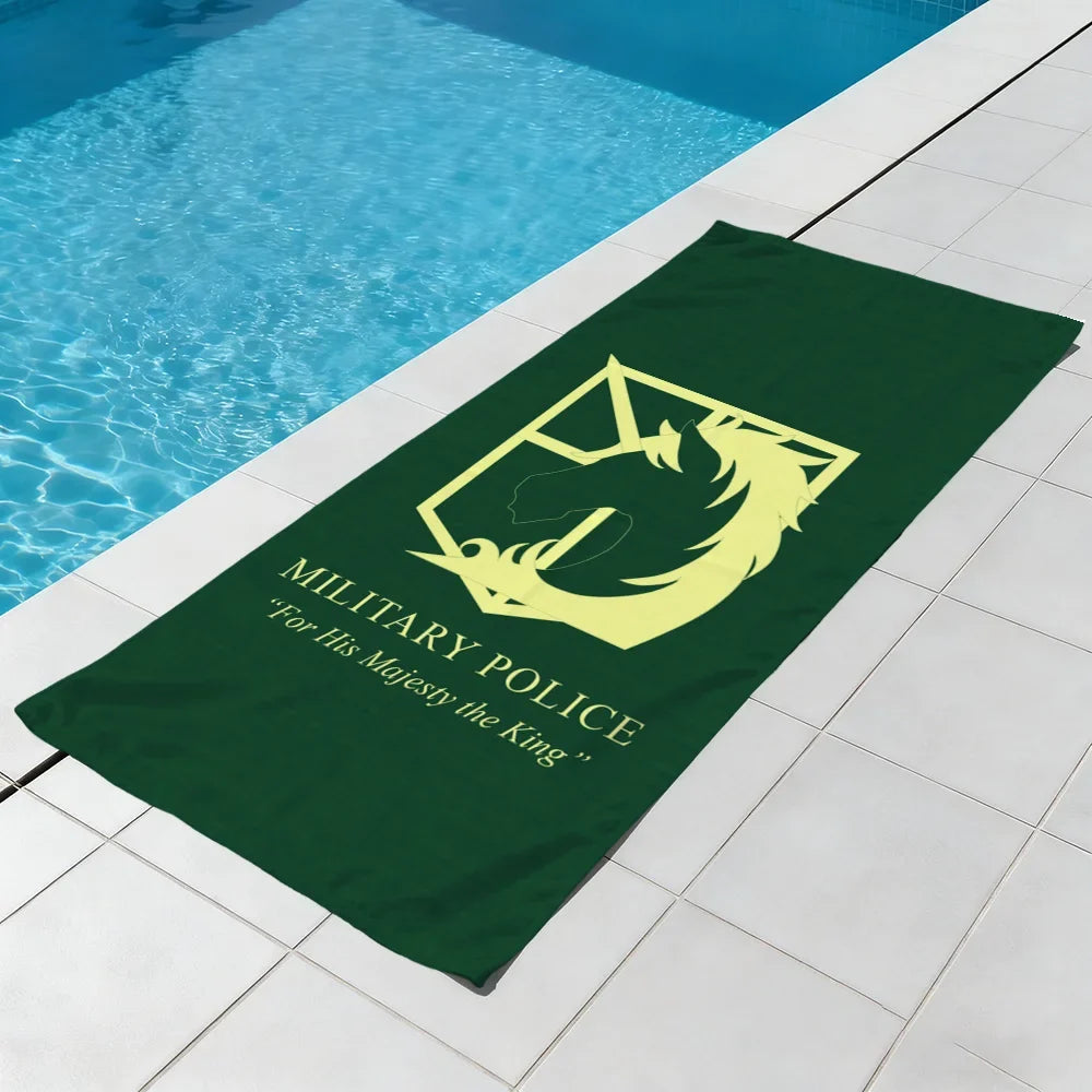 Attack on Titan Anime Beach Towel – Quick Dry & Soft