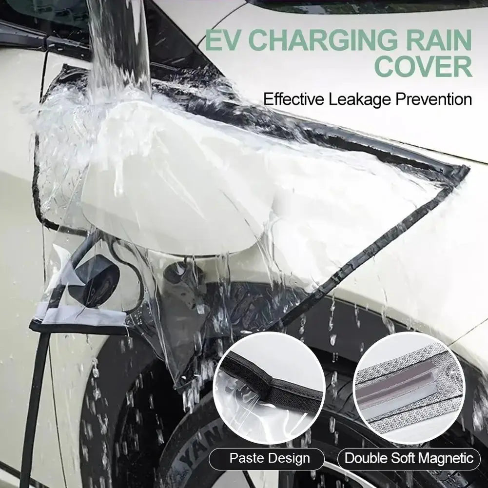 Magnetic EV Charger Port Rain Cover – Universal Waterproof