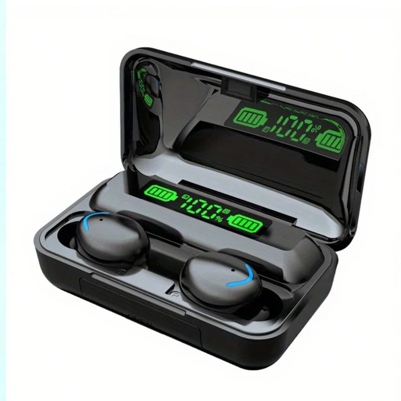 F9 Wireless Bluetooth Earbuds with Charging Case & Mic