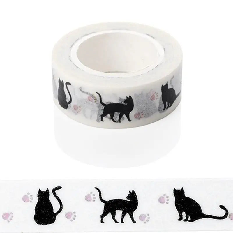 15mmx10M Cute Cat Washi Tape Decorative Adhesive Masking Scrapbooking
