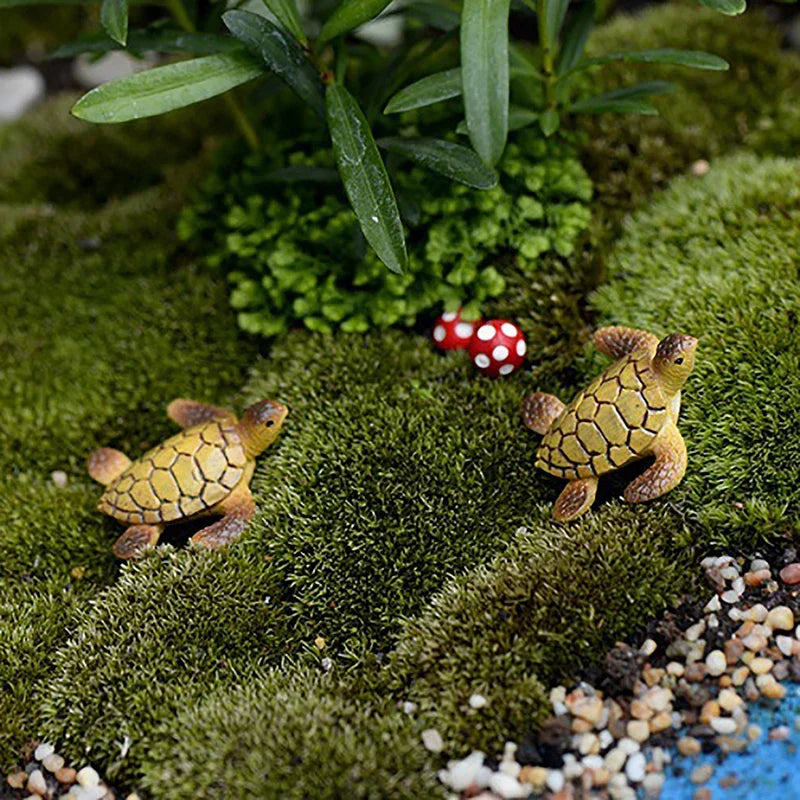 Mini Sea Turtle Resin Ornament – Aquarium & Home Decor