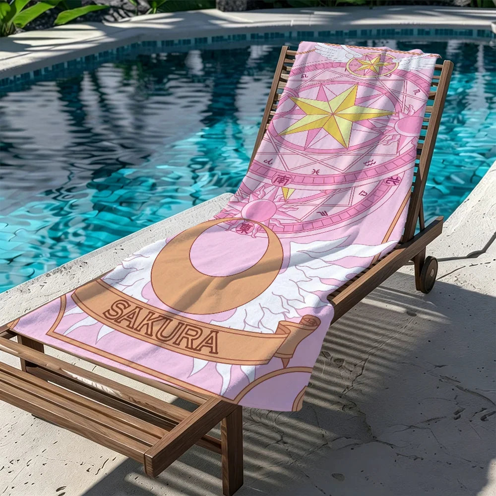 Cardcaptor Sakura Quick-Dry Beach Towel | Soft Microfiber