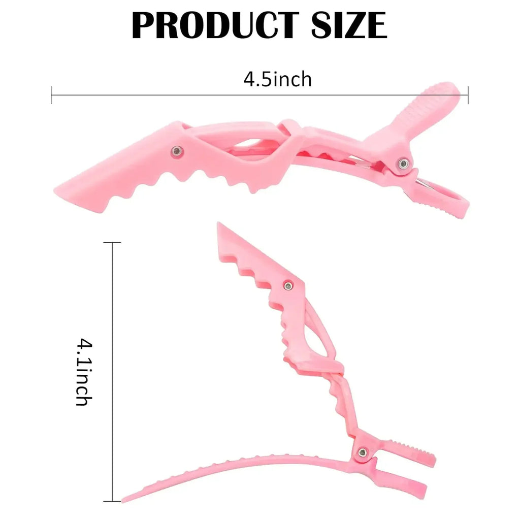 6-Piece Alligator Hair Clips – Wide Teeth Double Hinged Styling