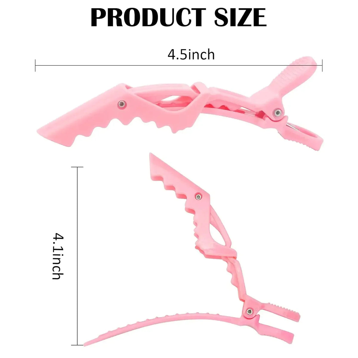 6-Piece Alligator Hair Clips – Wide Teeth Double Hinged Styling