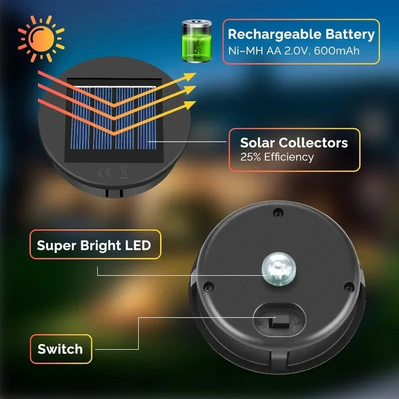 Solar Lantern Replacement Top | Outdoor Hanging Solar Light Part