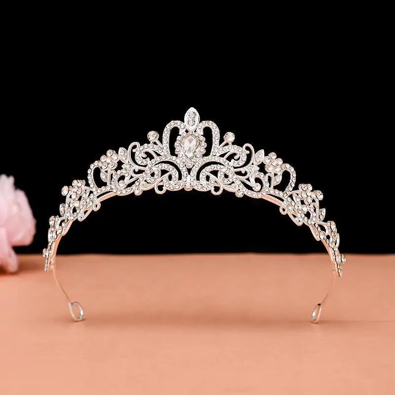 Luxury Diamond Crown Tiara – Bridal Wedding Princess Headpiece