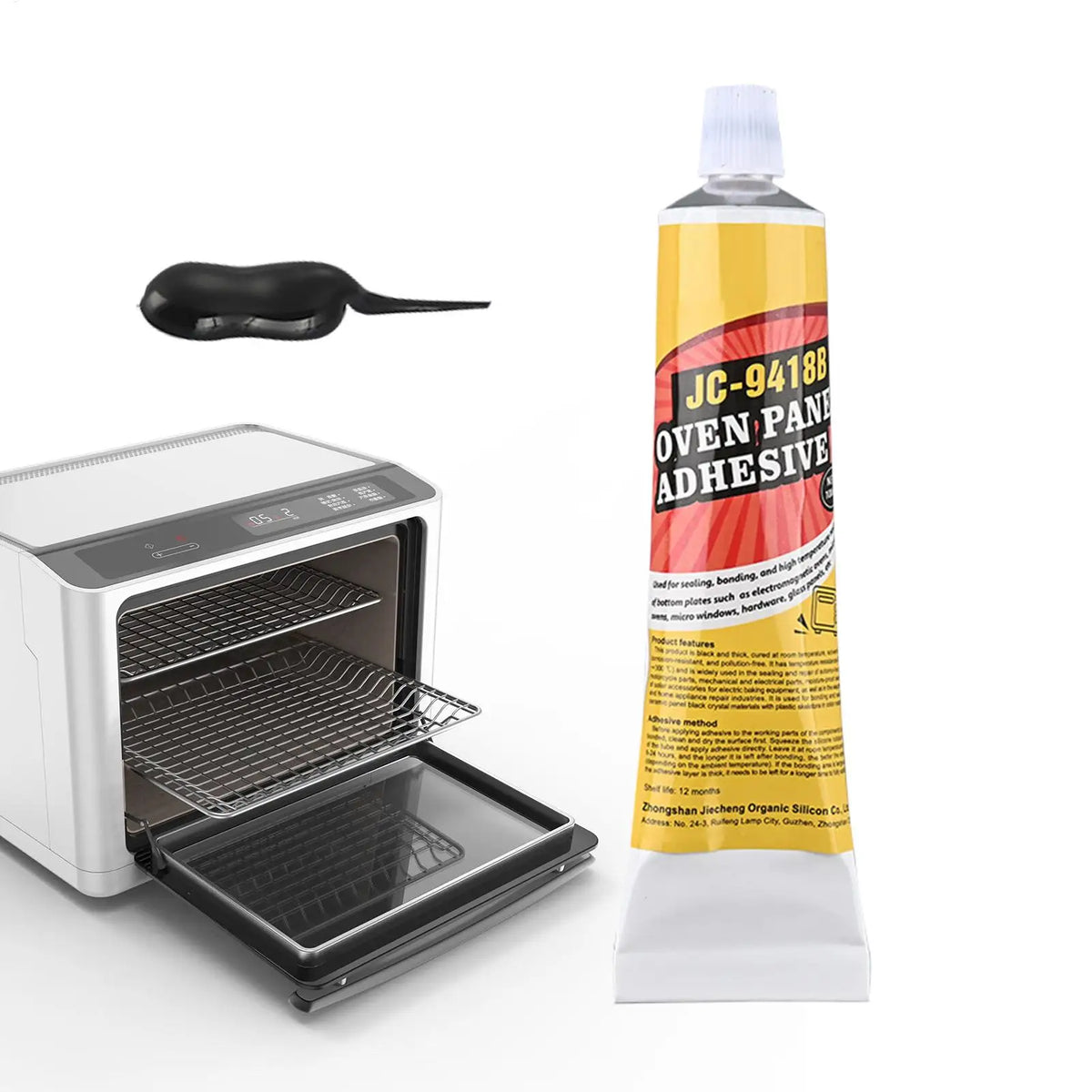 High-Temp Oven Door Adhesive 100ml | Epoxy for Ceramics & Metal
