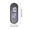 Waterproof Mini LED Digital Car Clock | Adhesive Dashboard Clock