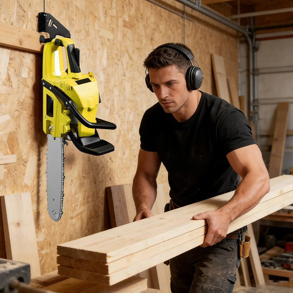 Chainsaw Wall Mount Bracket – Garage & Workshop Storage Hook