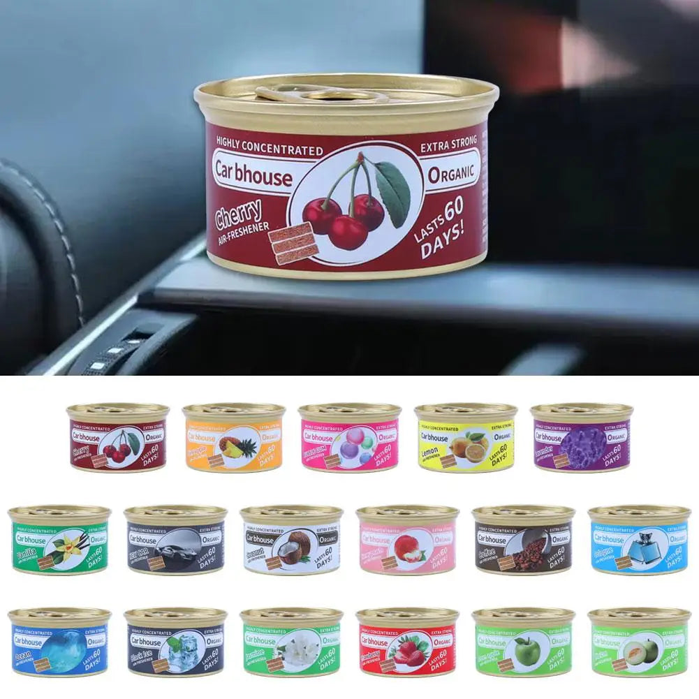 Car Air Freshener Canned Wood Block | Long-Lasting Auto Scent