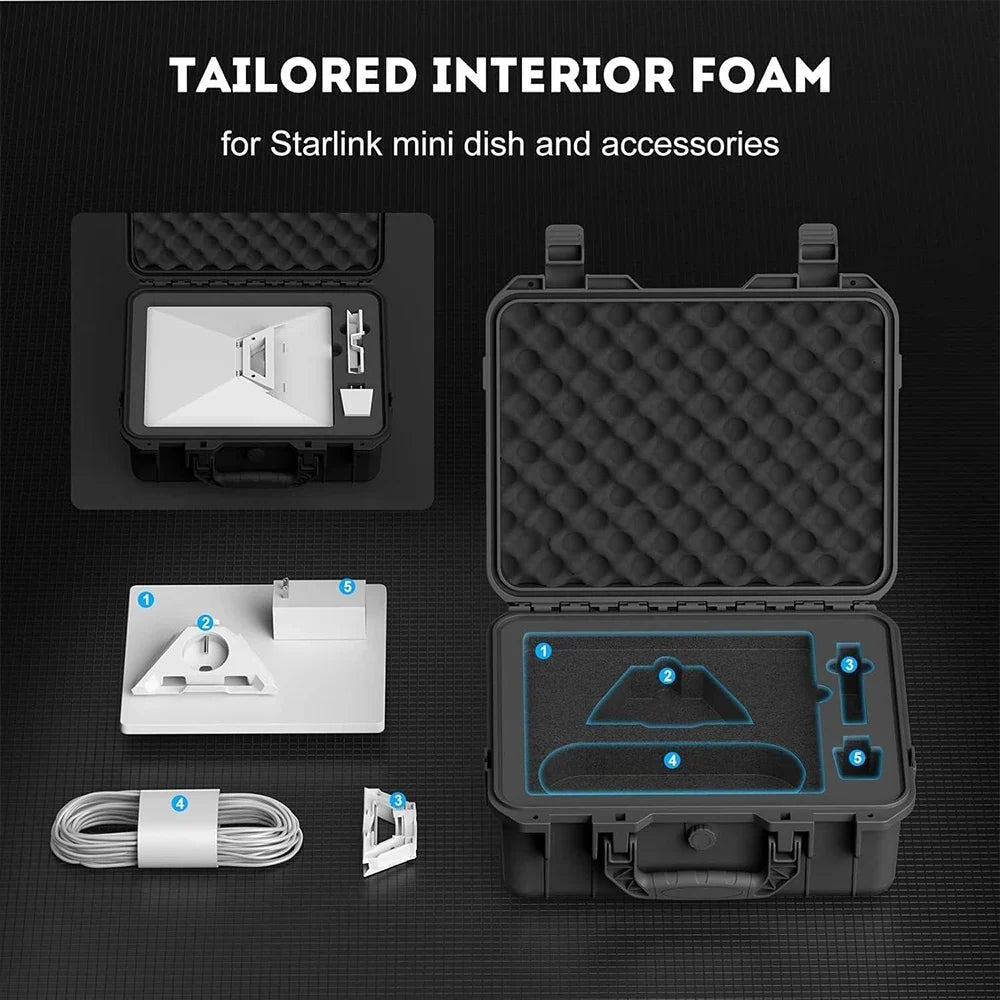 Starlink Mini Hard Case – Waterproof IP67 Shockproof Travel Box