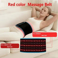 Electric Massage Belt with Red LED Light | Adjustable Waist Wrap