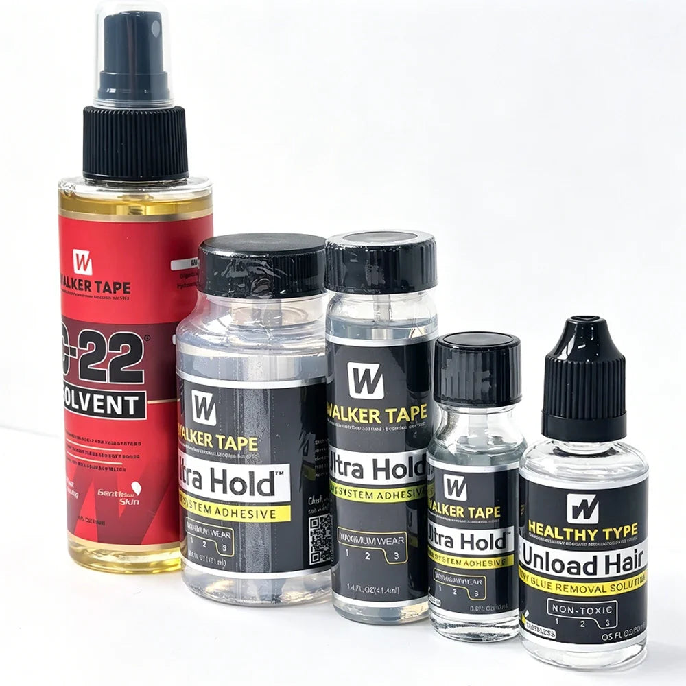Walker Tape Ultra Hold Hair Adhesive & C22 Solvent Remover 4oz