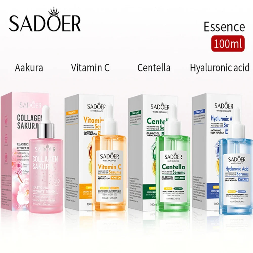 SADOER Centella Sakura Vitamin C Hyaluronic Acid Serum 100ml