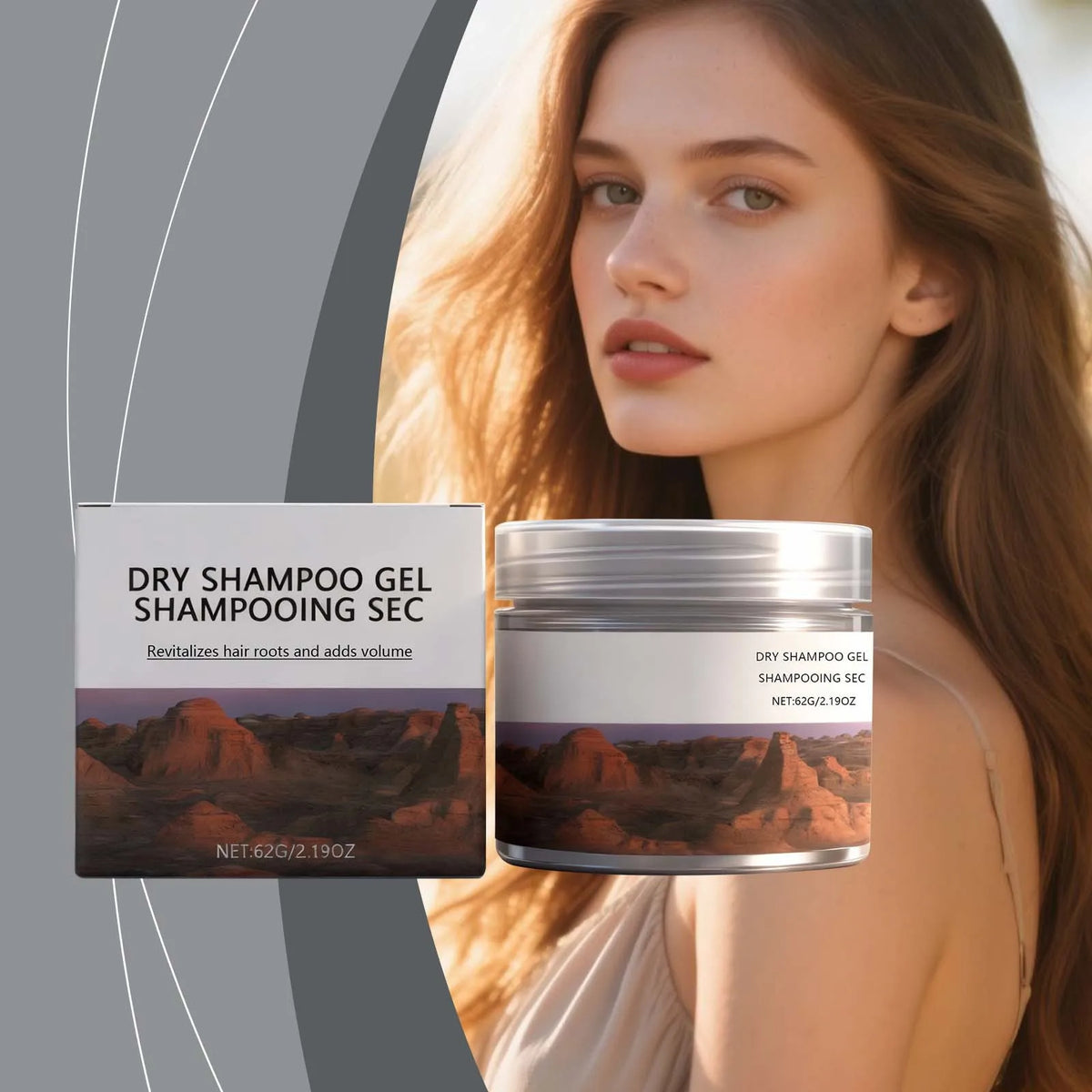 Coconut Oil Dry Shampoo Gel – Volume & Refresh, Non-Greasy 62g