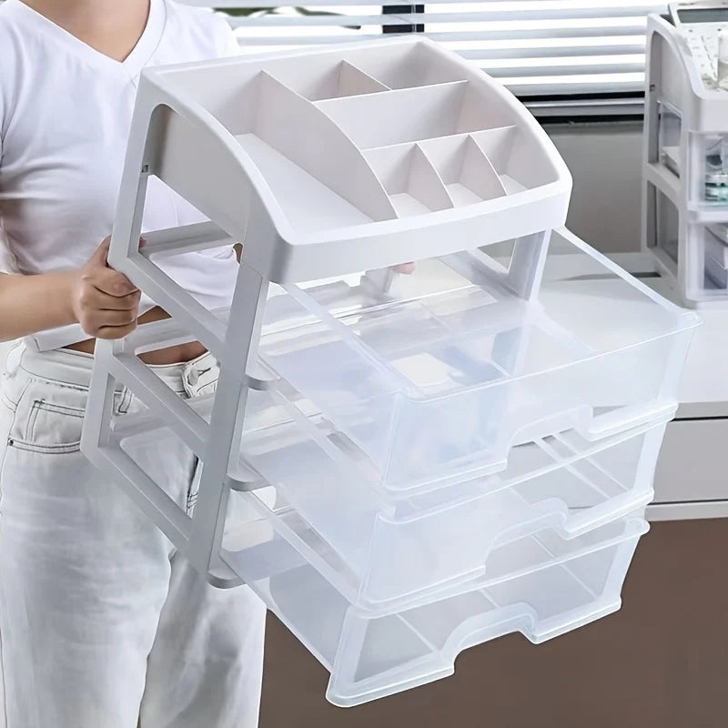 Multi-layer Desktop Storage Box Cosmetic Organizer Drawers