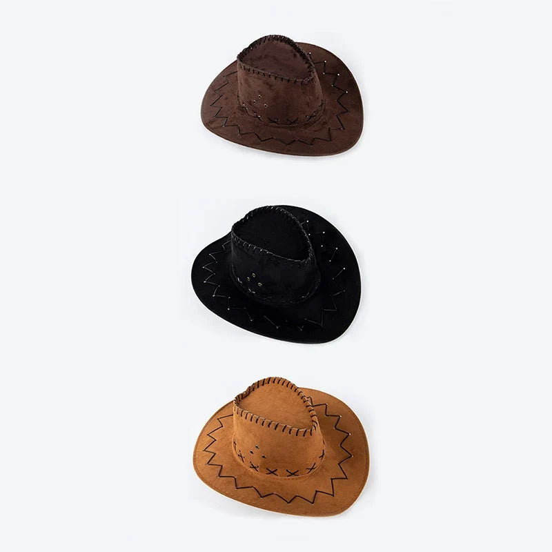 Western Cowboy Hat – Unisex Denim Jazz Cap for Men & Women