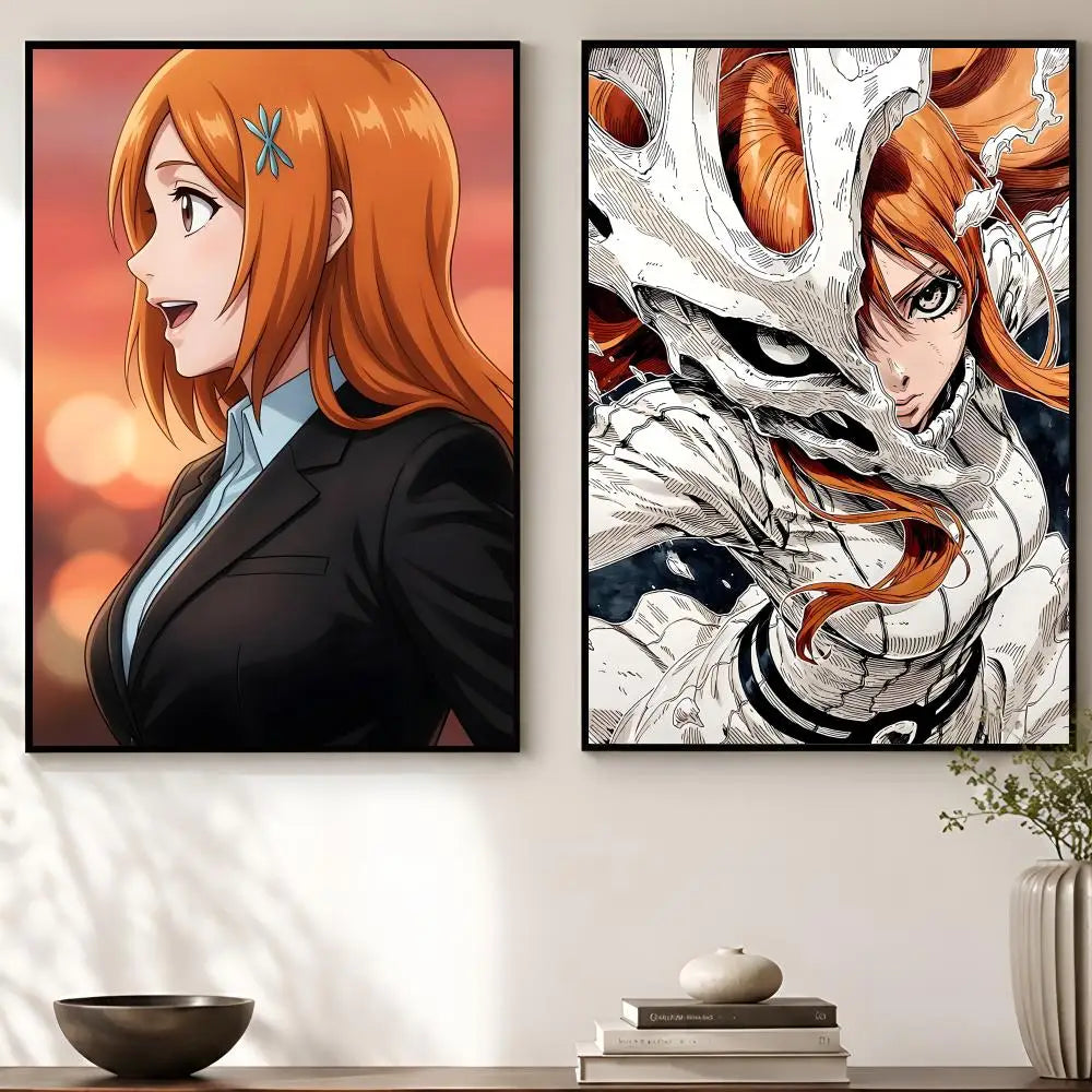Anime Orihime Inoue Wall Poster – Waterproof Self-Adhesive Art