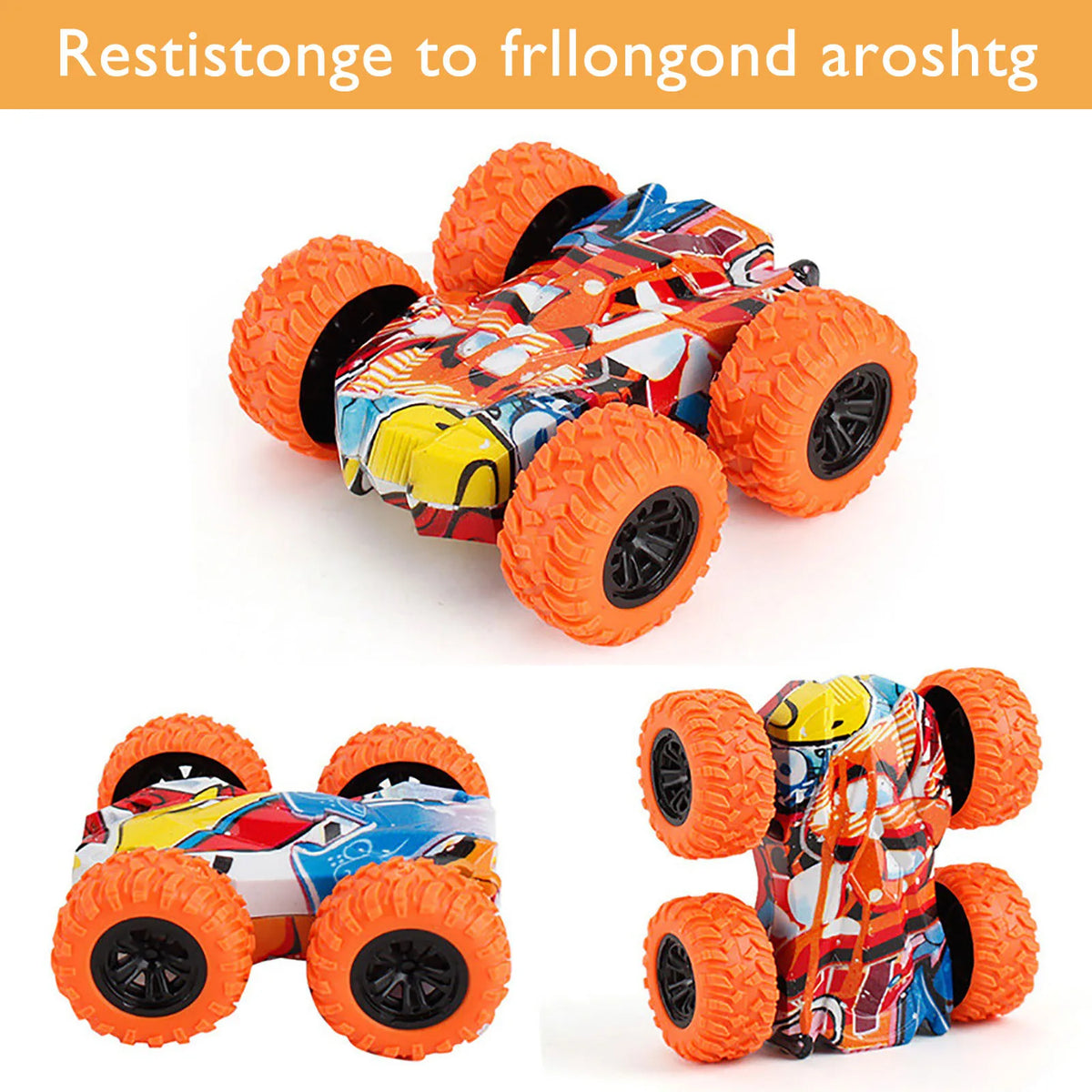 Double-Sided Inertia Off-Road Toy Car for Kids – No Battery