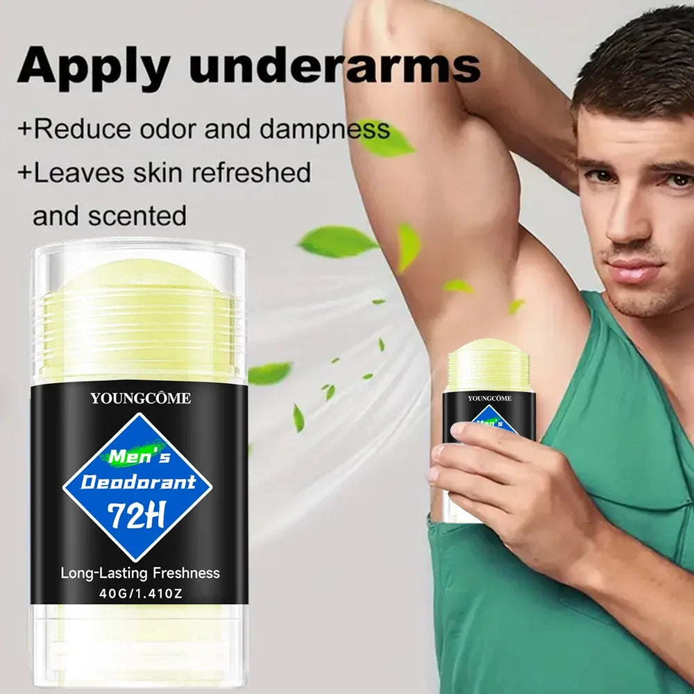 YOUNGCOME Men's Antiperspirant Deodorant Stick 40g – 1 or 6 Pack