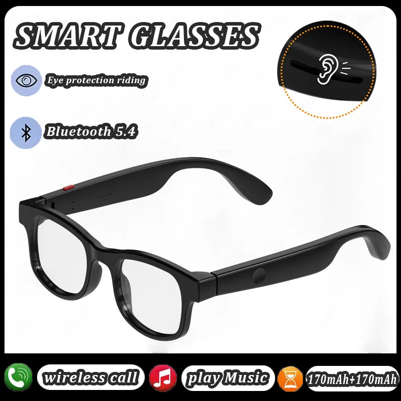 AI Smart Bluetooth Glasses Remote Control Touch Photo Camera