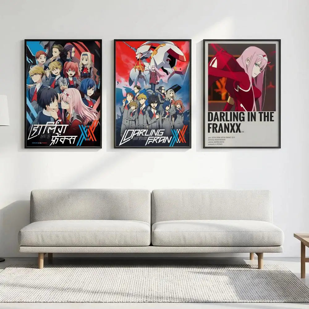 Darling in the Franxx Anime Poster HD Waterproof Wall Art