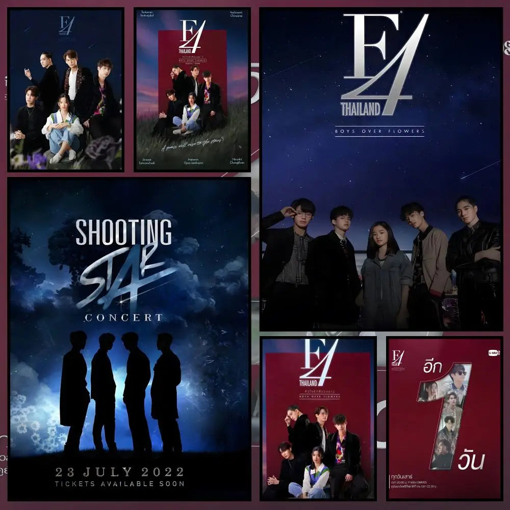 Meteor Garden PVC Wall Poster – Peel-and-Stick HD Art Print