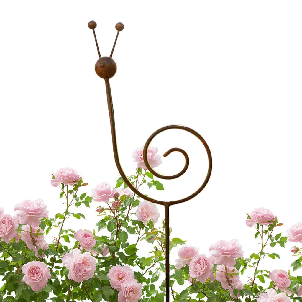 Snail Shape Metal Garden Stakes – Vintage Vine Climbing Support
