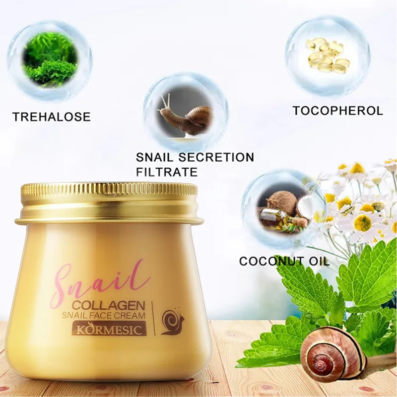Snail Collagen Face Cream – Firming & Brightening Korean Skincare