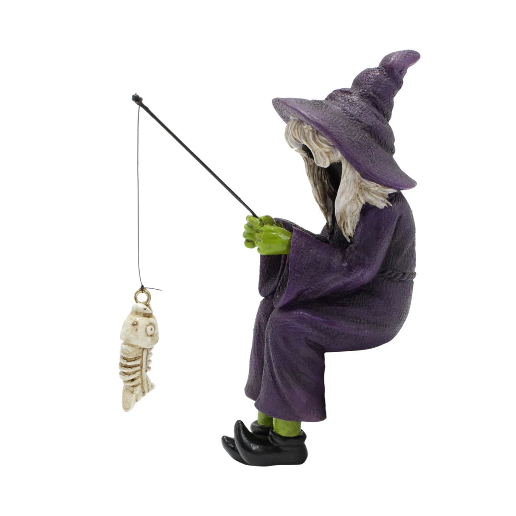Halloween Ghost Festival Fishing Witch Resin Handicraft Display Fish