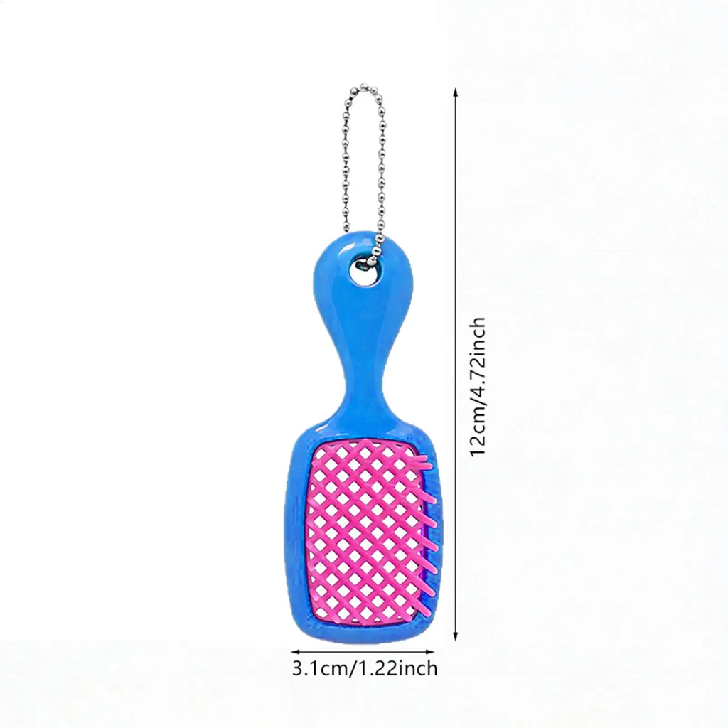 Mini Hairbrush Keychain – Compact Portable Travel Hair Brush