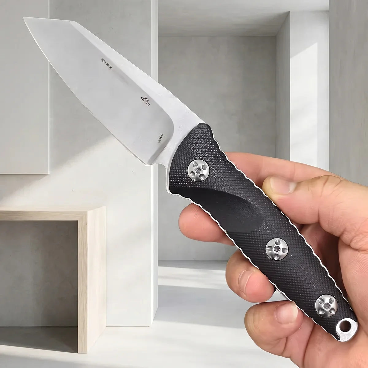 FL FLYWOD Fixed Blade Knife | G10 Handle & Sheath – Camping