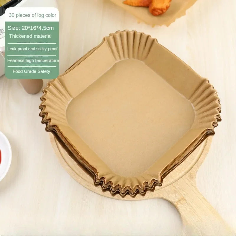Air Fryer Parchment Paper Liners | Non-Stick, Oil-Proof 50/100 Pcs