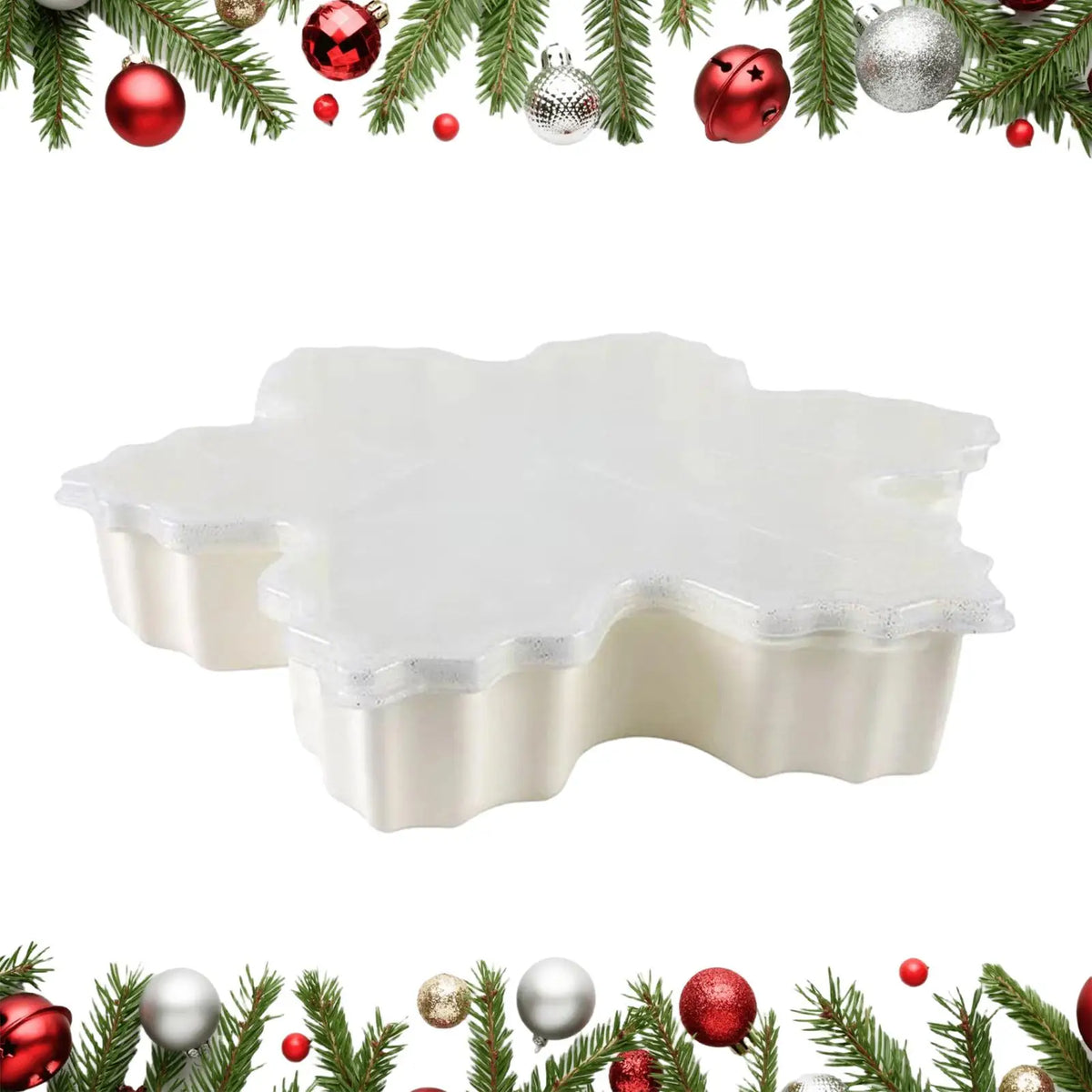 Christmas Serving Platter Snowman Tree Lid Platters Snack Tray Cookie