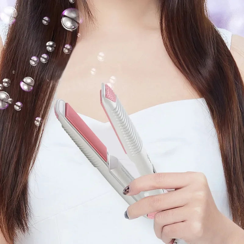 Cordless Mini USB Hair Straightener – Portable Flat Iron 25W