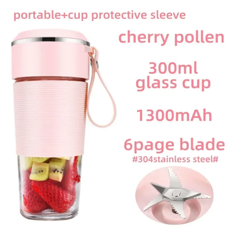 Portable USB Rechargeable Mini Blender & Smoothie Juicer