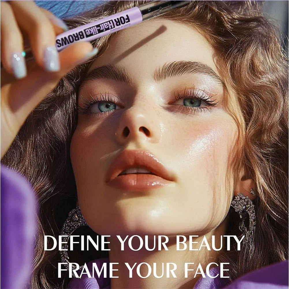 4-Fork-Tip Eyebrow Pencil | Waterproof 3D Brow Shaping Kit
