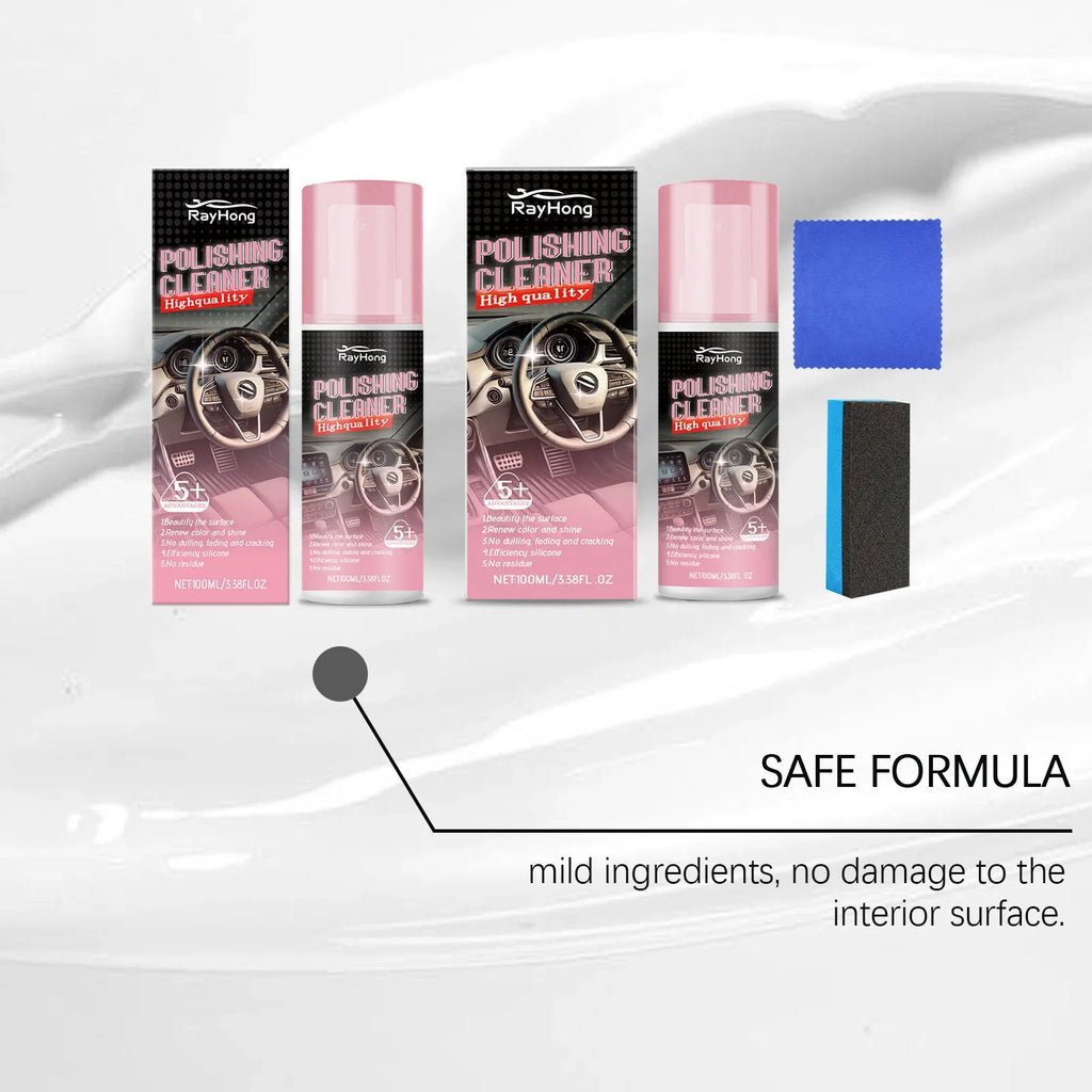 Rayhong 100ml Car Interior Polish & Leather Care Kit
