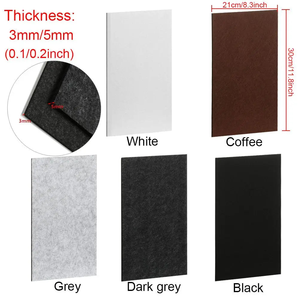 3 Self Adhesive Furniture Leg Felt Pads Anti Slip Chair Table Mats