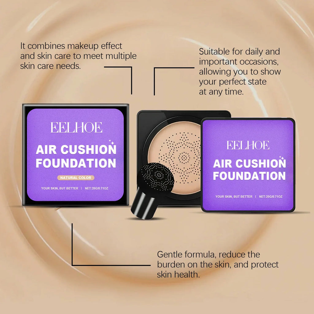 EELHOE Mushroom Head Air Cushion Foundation – Full Coverage