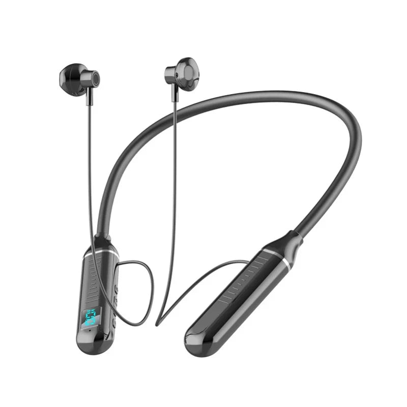 Wireless Neckband Bluetooth Headset | ANC, LED Display & Stereo