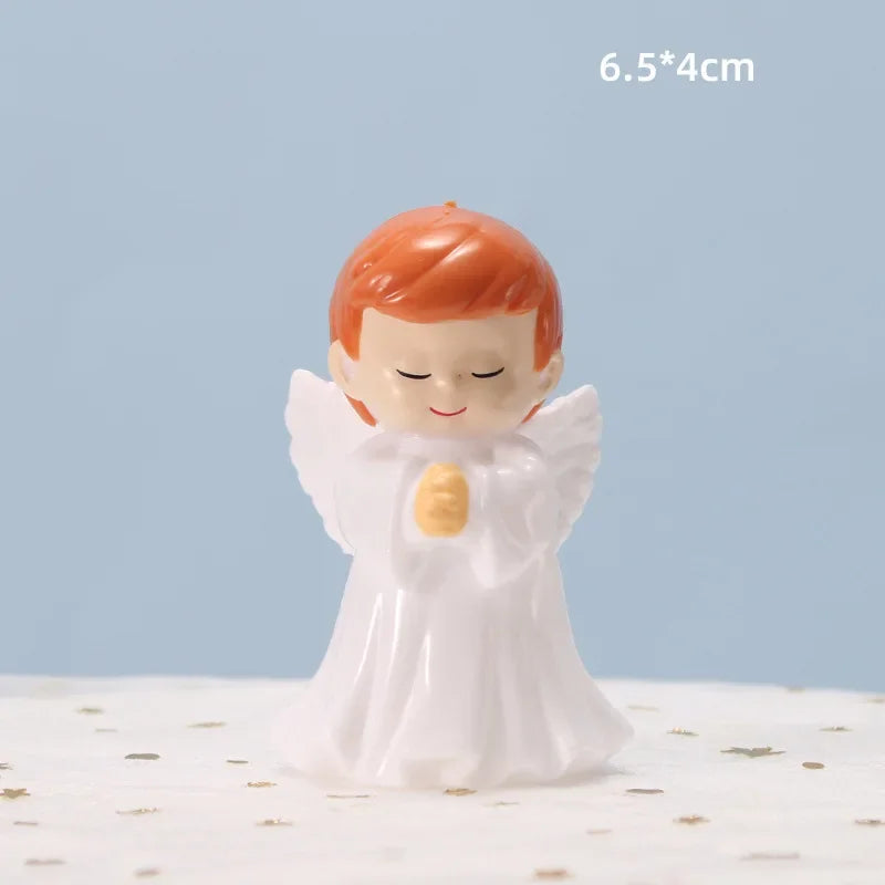Mini Angel Cake Topper Romantic Garland Happy Birthday Children