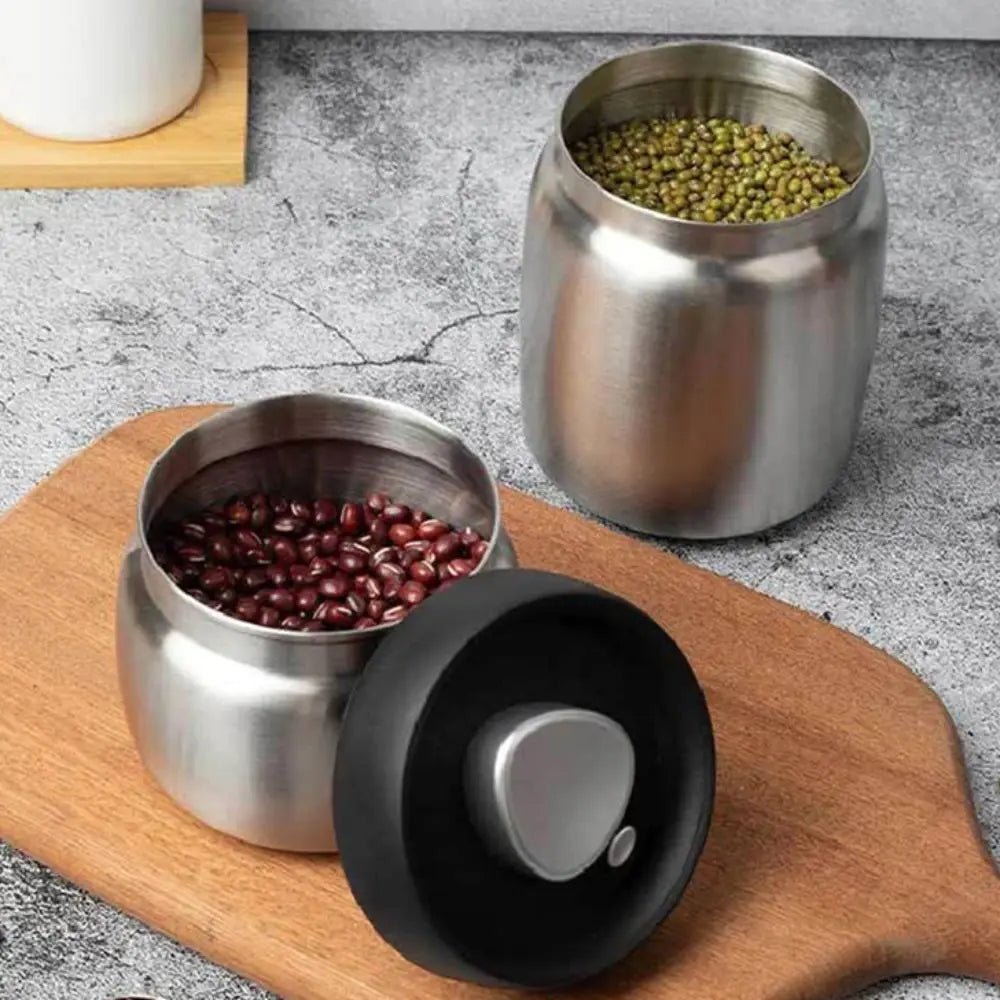 304 Stainless Steel Vacuum Sealed Coffee & Tea Storage Canister