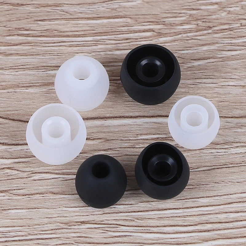 6 Pairs Silicone Earbud Tips S/M/L – Universal Replacement Set