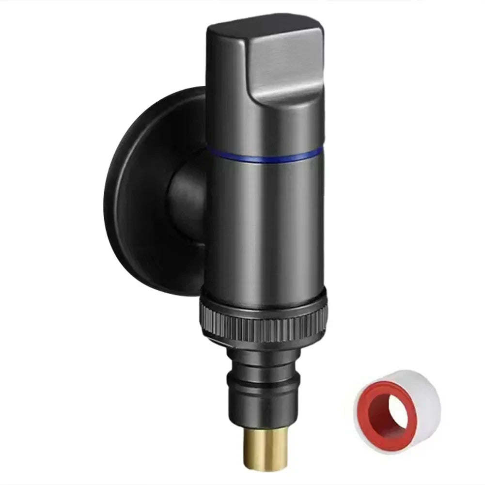 G1/2 Wall-Mount Brass Angle Valve – Washing Machine Water Shut-Off