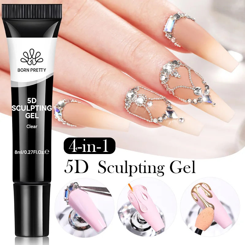 BORN PRETTY 5D Nail Sculpting Gel – Mirror Embossing 8ml