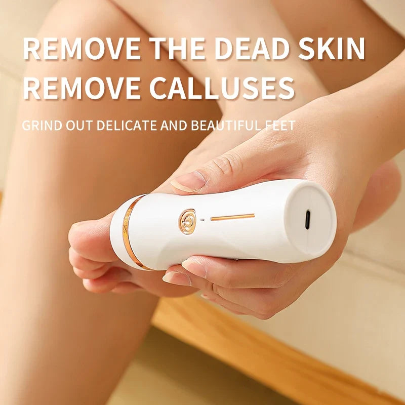 HOMEFISH Electric Foot Callus Remover | Rechargeable Pedicure Tool