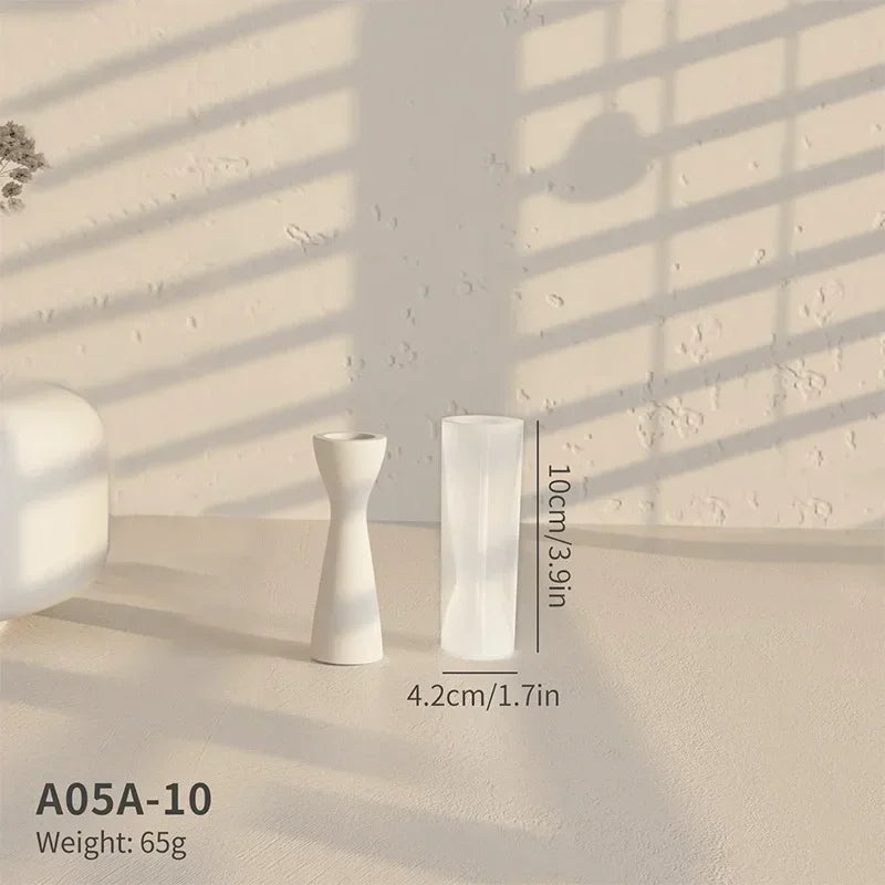 Silicone Candle Holder Mold – DIY Resin & Plaster Mould