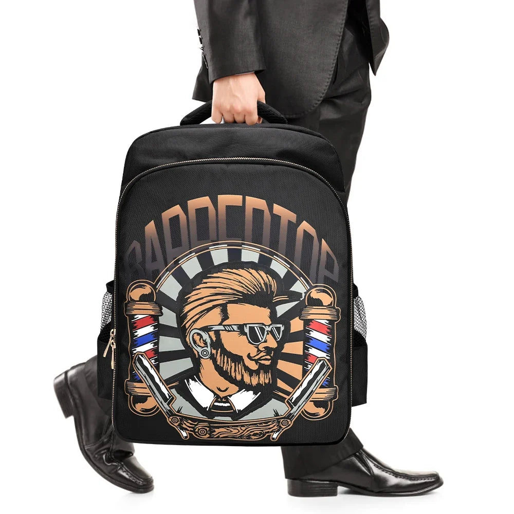 Barber Backpack Bag for Hair Dryer, Scissors & Salon Tools